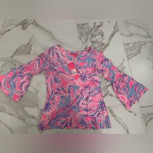 Lilly Pulitzer Pink and Blue Top